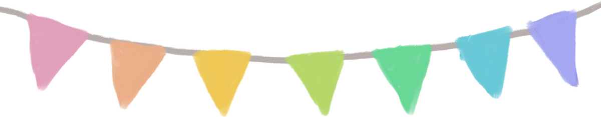 Rainbow bunting